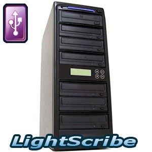 22x Lightscribe CD DVD Duplicator USB Burner Copier Printer Writer 