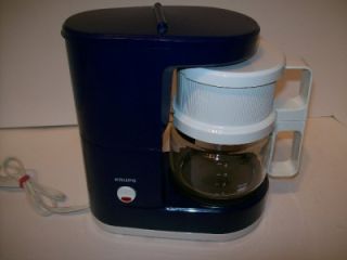 Krups Brewmaster Jr 4 Cup Coffee Maker 170 RARE Blue Color Made in 
