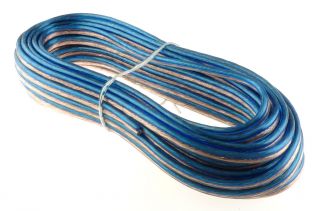   18 GAUGE SPEAKER WIRE AUDIO CABLE CAR HOME BLUE FREE SHIPPING USA T2