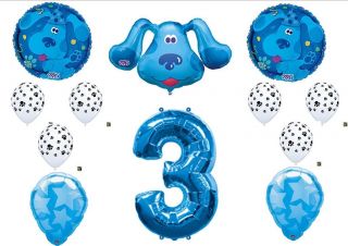 Blues Clues 3rd Third Birthday Party Balloons Supplies