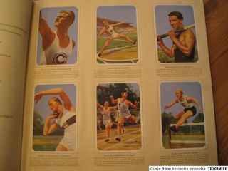 GERMAN 1936 OLYMPICS TOBACCO CARD BOOK /WITH JESSE OWENS AND SONJA 