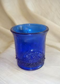  Colorado Toothpick Holder Cobalt Blue Glass