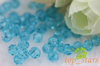 100 pcs Blue lake Faceted Round Swarovski Crystal Beads 4mm CR331
