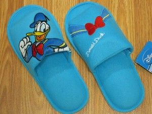 Donald Duck Blue Slippers US Size 6 10 UK 4 8 036