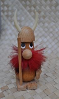 Danish Teak Viking Lonborg Bolling Bojesen Figure Wood