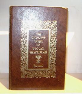 Complete Works of William Shakespeare Leather Like Illustrated Book 