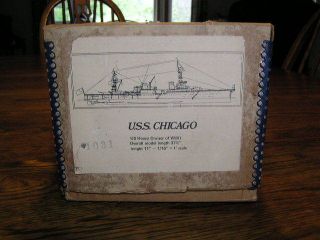 1975 Bluejacket Shipcrafters USS Chicago Model 1/161 Scale