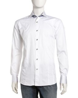 Bogosse Aramis Topstitched Shirt White