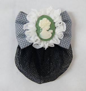 item name barrette clip with snood net condition brand new