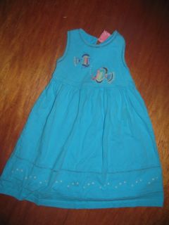  J Khaki Kids Dress Aqua Girls Size 3T