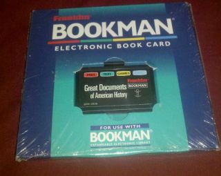 Franklin Bookman Electronic Book Card Great Documents of American 