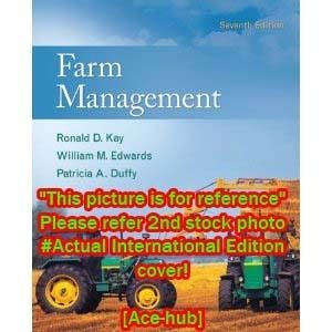Farm Management by Patricia A Duffy Ronald D Kay 7th 0073545872