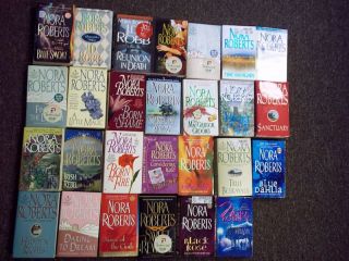 NORA ROBERTS Lot of 33 PB Books JD Robb Finding Dreams Imitation in 