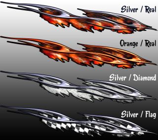 Race Flame Boat Trailer Wrap Graphics Decal Vinyl 6ft