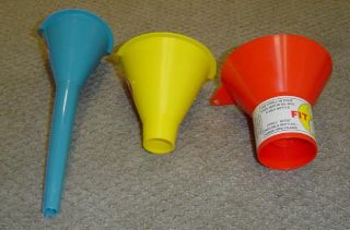 Funnels for Oil Gas Diesel Additives Fit Fill Wide Mouth Opening 