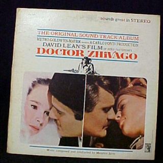 Dr Doctor Zhivago Original Soundtrack LP Record Album
