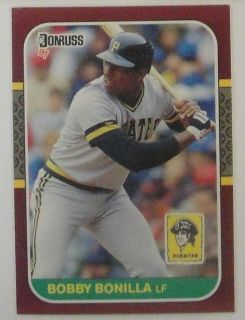 Bobby Bonilla Rookie 1987 Donruss 167 Opening Day Pirates Mets Mint 