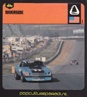 Riverside California Car Race History Card Bobby Unser
