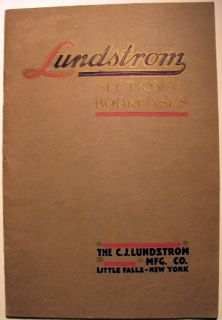 CJ Lundstrom Sectional Bookcases Catalog 1924 Original