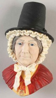 manufacturer bossons pattern character heads piece welsh lady no box 
