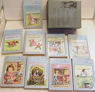 Vintage Complete 9 Book Set by Laura Ingalls Wilder, ILLUSTRATED Garth 