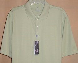 Bobby Jones X H20 short sleeve polyester golf polo Lg(Peridot)