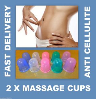 Anti Cellulite Silicone Vacuum Cupping Body Massage Rubber Cups Set 