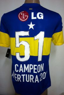 Boca Juniors Home Soccer Jersey Campeon Apertura 2011