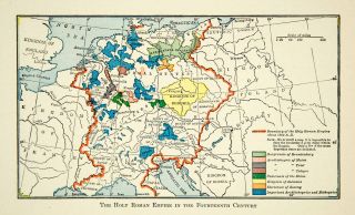   Holy Roman Empire 14th Century Brandenburg Bohemia Europe Trier