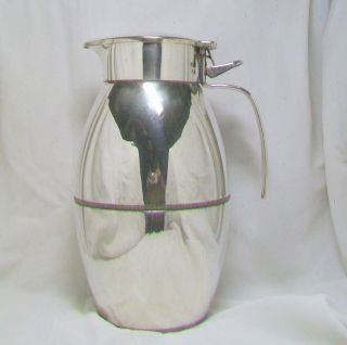   Silver Plate Thermos Type German Hot Water Coffee Pot Flask