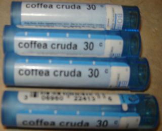 Boiron Coffea Cruda 30C Homeopathic Medicine x 4 Tubes  320 Pellets 
