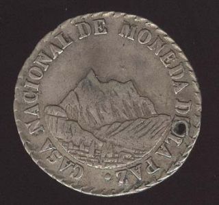 Bolivia Moneda La Paz Belzu Silver Medal Coin 1853 ★