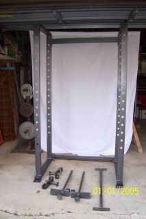 Squat Rack Cage 2 Body Solid Type Benches Olympic Weights and Straight 