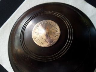   Wellcroft Bowling Club Lignum Vitae Presentation Bowls 1839 Silver