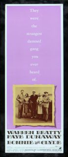 Bonnie and Clyde CineMasterpieces Original Pink Movie Poster 1967 