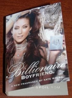 Billionaire Boyfriend Perfume Sample Spray by Kate Walsh Travel Brand 