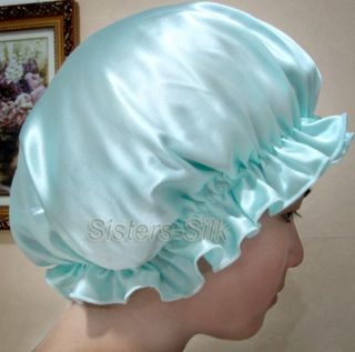 Pretty Pure Silk Sleep Cap Bonnet AF496 ●free P P