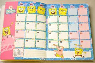 2013 Spongebob Squarepants Schedule Book Weekly Planner Agenda Diary 