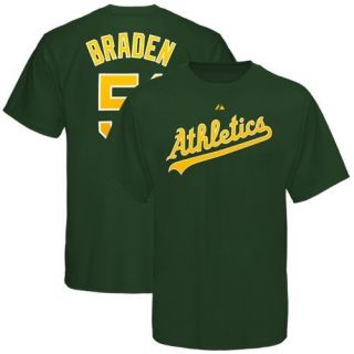   Oakland Athletics 51 Dallas Braden Green Player T Shirt