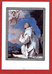   to Maria Piretti USA St Bruno of Cologne Holy Card Prante