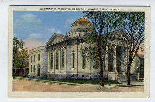 Westminster Presbyterian Postcard Bowling Green Kentucky 1937