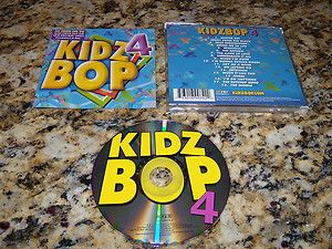 Kidz Bop 4 Kids Music CD Compact Disc Disk for  Players Excellent 
