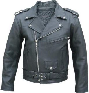 Brando Cruiser Harley Motorcycle Leather Jacket XS 4XL
