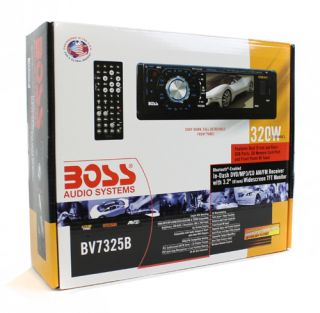 Boss BV7325B 3 2 LCD in Dash Bluetooth DVD CD USB SD Car Audio 
