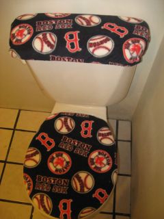 Boston Red Sox Toilet Seat Cover Set