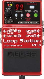 boss rc 3 rc3 loop station guitar effects pedal