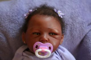 Reborn Baby Doll Brea by Lorna Miller Sands AA Reborn Ethnic Reborn 