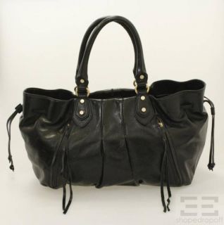 botkier black leather james tote bag