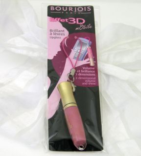 Bourjois Effet 3D Mobile Lip Gloss Rose Artic 08 New