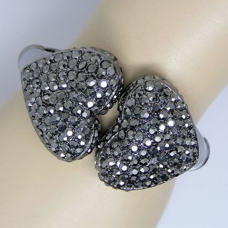 Elegant Bow Bracelet Bangle w Swarovski Crystal B281